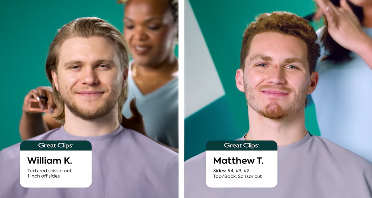 NHL Stars Matthew Tkachuk & William Karlsson at Great Clips